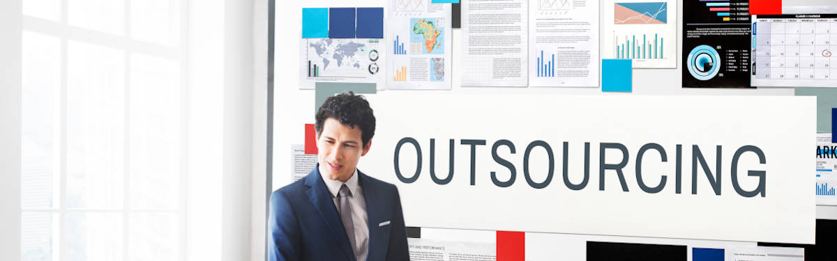Outsourcing Function Tasks Contract Business Concept
